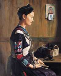 张义波 1993年作 傣族少女